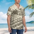 thumbnail image 5 of Balery Men'S Summer Hawaiian Shirts Short-Sleeve Design Name Printed Casual Shirts - Size Name, 5 of 9