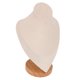 thumbnail image 4 of Soporte de Exposición de Collares de Terciopelo Negro, Protección Efectiva, Elegante Soporte de Busto de Joyería de Madera Con Base Estable, AmpliMentare Utilizado para El, 4 of 7