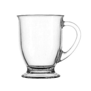 Mainstays Clear Glass Café Mug, 16 oz