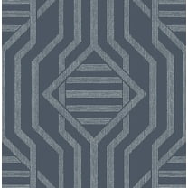 A-Street Prints Essex Navy Geometric Wallpaper