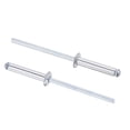 thumbnail image 1 of Unique Bargains 3.2mm Diameter 17mm Grip Length Silver Tone Aluminum Blind Rivets 60 Pack, 1 of 4