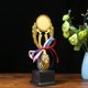 thumbnail image 4 of Trofeo de plástico de 24 cm con diseño creativo dorado, premios de recompensa, concurso de decoración, premios de regalo, trofeo con base negra para reconocimiento de ceremonias., 4 of 6