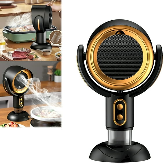 HIBIBUD Portable Countertop Kitchen Exhaust Fan,15° Adjustment Purifier Strong Suction for Cooking,Oven,Stove