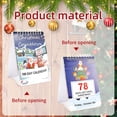 thumbnail image 4 of Injueey Calendario de cuenta regresiva de Navidad, 100 días, portátil, bonito, para el hogar, dormitorio, oficina, planificador de , Kits de decoración para fiestas, 4 of 6
