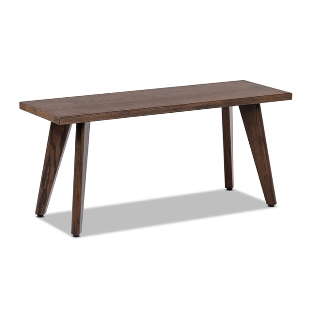 Capri Banc en Bois de Chêne Rouge Massif 41,5 Pouces Chêne Rouge Brun Foncé
