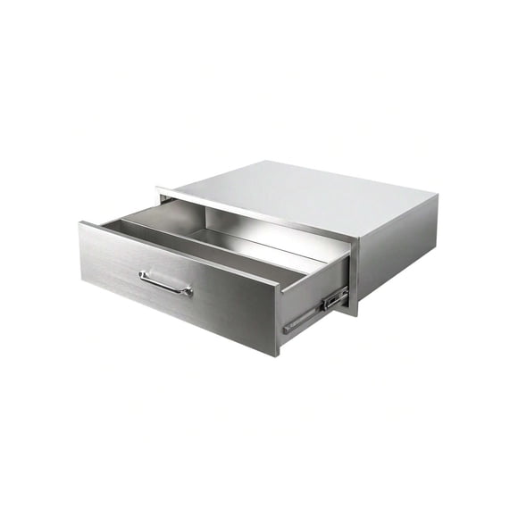 Qinaqin 30 x 10 Inch Large-Capacity Triple Cajón Stainless Steel BBQ 304 3 Gabinete para Outdoor Kitchen Islands & (20in cm de Ancho X 10in Altura 30in de