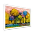 thumbnail image 2 of Designart 'Colourful Landscape Trees Impressionist IV' Modern Framed Art Print, 2 of 4
