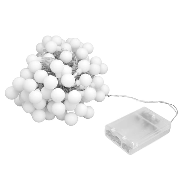 Lámpara decorativa Jadeshay cadena de luces decorativas con perlas artificiales LED 10 m A