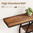 thumbnail image 3 of QinaQin 55-Inch Industrial Style Console Table, Four-Tier Round Base Entryway Table, Sofa Back Table, Narrow Entryway Side Table, Hallway Side Table, 3 of 8