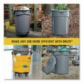 thumbnail image 3 of Vented Round Brute Container, 20 gal, Plastic, Yellow | Bundle of 2, 3 of 10