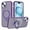 Darkpurple, variant on Magnetic Phone Case For iPhone 14,With Invisible Magnetic O-Ring Kickstand,Compatible with Mag-Safe,Skin Feel Ultra Slim Shockproof Anti-Drop Protection Translucent Phone Case,Darkpurple