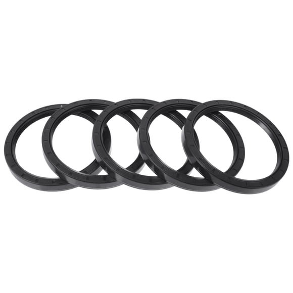 Sello de aceite universal Unique Bargains TC de doble labio con resorte de acero, sello de eje rotativo 100x120x13mm, alta presión, caucho NBR negro, 5 Pcs