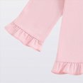thumbnail image 6 of TOWED22 Toddler Newborn Baby Girl Outfits Clothing Long Sleeve Graphic Tee + Elastic Waist Pants 2 Piece Set Clothes for Playtime(Red,6-12 M), 6 of 7