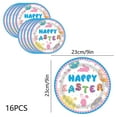 thumbnail image 3 of Fmbmuo Paper Easter Bunny and Easter Egg Plates 16 Pcs Party Decorations, Fun Leak-Proof Blue Supplies Kit for Easter Brunch, 3 of 5
