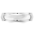 thumbnail image 6 of 14K White Gold 6mm Half Round with Edge Band Ring Size 7, 6 of 7