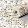 thumbnail image 6 of 5x7 Area Rugs Living Room Rug: Washable Vintage Boho Rug No Slip Stain Resistant Soft Carpet Indoor Floor Floral Large Carpets for Bedroom Dining Room Farmhouse Nursery Hallway Home Office Beige, 6 of 9