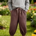 thumbnail image 2 of Generic Corduroy Sweatpants for Boys Girls Baggy Joggers Pants School Trousers/Drawstring Loose Fit Joggers Trouser, 2 of 4