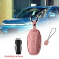 jiaping Car Key Case Suede Dustproof Stylish Automotive Accessories