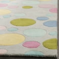 thumbnail image 5 of SAFAVIEH Soho Dots Polka Dots Wool Area Rug, Grey/Multi, 2' x 3', 5 of 8