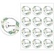 thumbnail image 1 of Pegatina de marco Floral de agradecimiento en Español, etiqueta de sello autoadhesiva, decoración de fiesta, Navidad, boda, Acción de Gracias, 1 of 4