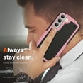 thumbnail image 5 of ELEHOLD for Samsung Galaxy S22 5G 2022 Fit Case, Military-Grade Dual Layer Raised Frame Screen & Camera Lens Protective Armor Hybrid PC+TPU Anti-Drop Shockproof Slim Rugged Case,Pink, 5 of 8