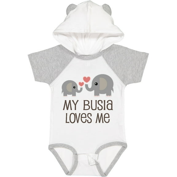 Inktastic My Busia Loves Me Childs Boys or Girls Baby Bodysuit