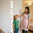 thumbnail image 4 of Growth Chart for Kids, Canvas Height Chart Ruler Removable Wood Hanging Wall Ruler Measurement Chart for Home Decoration (Dinosaur), 4 of 8