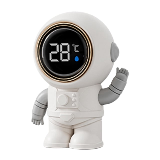 Termómetro electrónico para baño de bebé, bonito, con pantalla fácil de leer (0-99 degreeC), resistente al agua. Astronauta