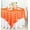 Orange, variant on Wedding Linens Inc. 72 in x 72 in Lace Table Overlays, Lace Tablecloths Square, Lace Table Overlay Linens, Lace Table Toppers for Wedding Decorations, Events Banquet Party Supplies (1pc) - Orange