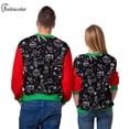 thumbnail image 3 of Sudadera de calavera de Papá Noel para hombres y mujeres, jersey de cuello redondo, Top de gran tamaño, estampado 3D, ropa de calle Hip Hop, ropa de Halloween y Navidad, 3 of 4