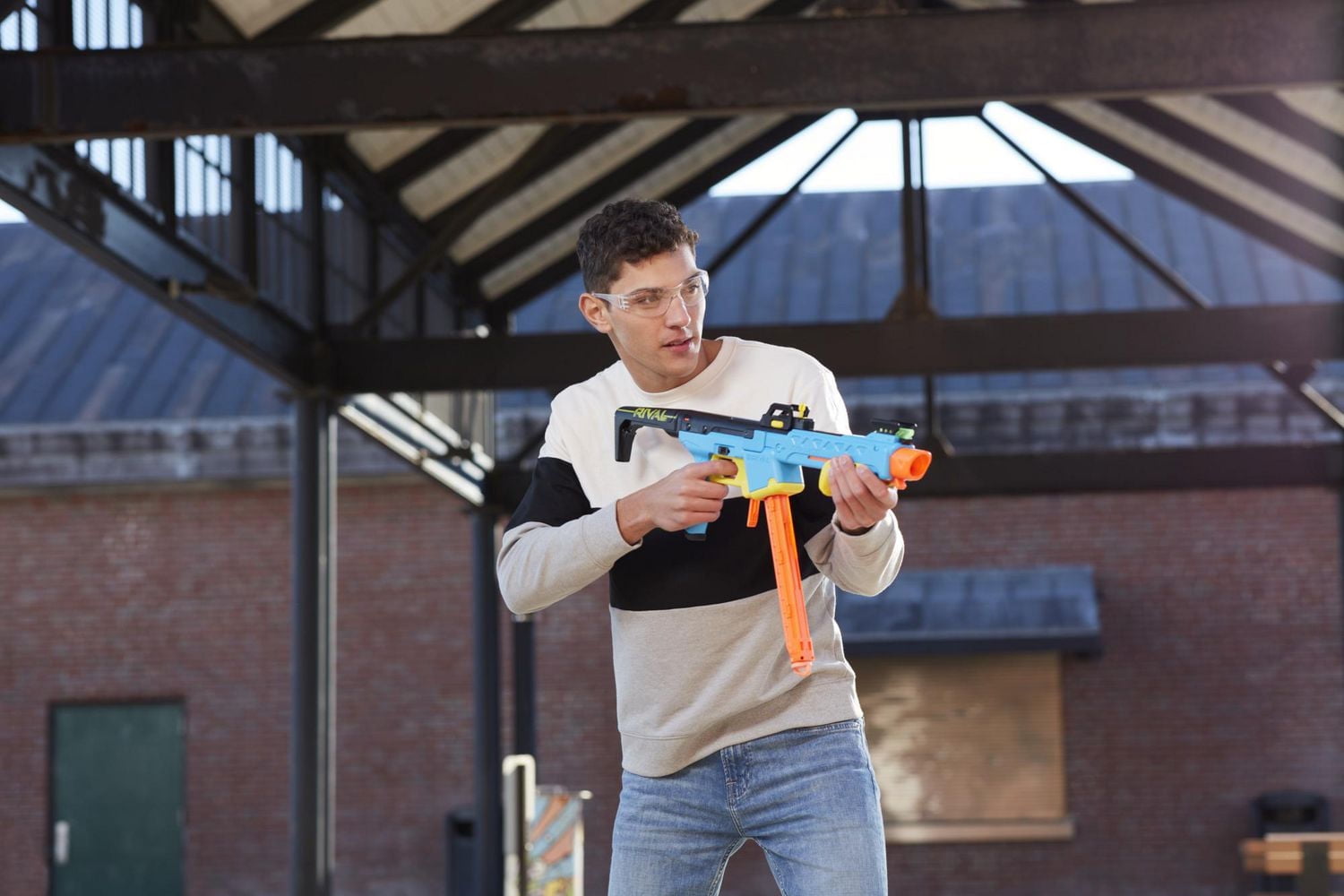 Nerf Rival Pathfinder XXII-1200 Blaster, Most Accurate Nerf Rival System, Adjustable Sight, 12-Round Magazine, 12 Nerf Rival Accu-Rounds