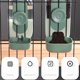 thumbnail image 3 of Dispensador de agua para comida colgante automático para perros jaula para gatos con cuenco para mascotas menta verde, 3 of 7