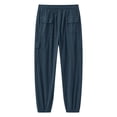 thumbnail image 5 of WAVSUF Men's Athletic Cargo Pants, Straight Leg Multi Pockets Loose Fit Fall Sports Comfort Pants Size S-3XL, 5 of 8