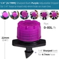 thumbnail image 1 of 30-800PCS 12 Types of Adjustable 8-Holes Dripper Garden Irrigation Spinkler Nozzle Balcony Greenhouse Watering Emitter Automatic800 PCS He Qiyong unisex, 1 of 2