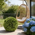 thumbnail image 6 of Taicans Artificial Topiary Ball Mini Faux Boxwood Greenery Ball for Home Decor,Wedding Party office Table Centerpiece,Low Maintenance Indoor Outdoor Doorway Decor,Green, 6 of 8