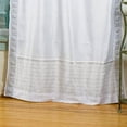 thumbnail image 3 of Lined-White Silver Rod Pocket Sheer Sari Curtain / Drape  -80W x 108L-Piece, 3 of 3