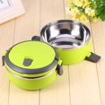 thumbnail image 4 of Round 2‑Layer Durable Stainless Steel Lunch Box Bento Picnic Food Container, 4 of 10