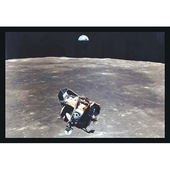 Apollo 11: Eagle Ascent-Fine Art Canvas Print (20" x 30")