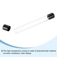 thumbnail image 3 of Clear Storage Tube 20x22mm Small Plastic Round Tubing with Caps Rigid Bottle Container 200mm/8 Inch, 3 of 6
