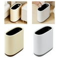 thumbnail image 2 of Push Top Bathroom Storage Bucket Garbage Can for Tight Space for Home and Office Control, 2 of 8