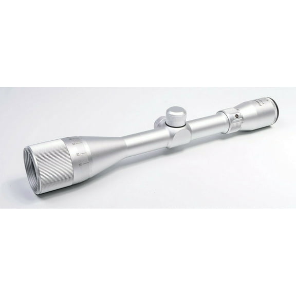 Hammers Elite Class Stainless Silver Scope 4-12x40 AO Parallax Adjustable Objective w/ Rings