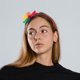thumbnail image 3 of BRIGHTFUFU Banda de diadema de flores de arcoirbow cabello colorido aro lgbt ordinario de ordinario accesorios para cabello, 3 of 7