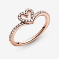 thumbnail image 4 of PANDORA Anillo con Corazón de Espoleta Brillante de 7.5" con Caja de obsequio - Anillo de Oro Rosa para Mujer - Rosa Chapada en Oro Rosa de 14k con Circonita Cúbica, 4 of 5