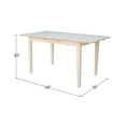 thumbnail image 6 of International Concepts Unfinished Rectangular Shaker Dining Table, 6 of 9