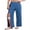 Heather Blue, variant on Women' Post Surgery Pants Cotton Tear Away Surgical Pants Rip Off Sweatpants with Pockets for Catherter Bag Cast Leg