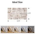 thumbnail image 2 of Modern Abstract Area Rug Carpet X Rugs for Living RoomMachine Washable Rugs for Bedroom Dining Living Room Rug Grey MultiColor, 2 of 7