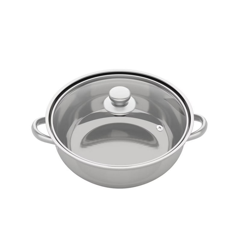 HOMICHEF 3 PCS Whole Food Steamer Set - Nickel Free Stainless Steel Veggie  Steamer Pot (9.5 Large Vegetable Steamer Insert With Lid, 8 Steam Pot) 