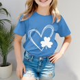 thumbnail image 2 of Godom Short Sleeve Shirt for Girls Fashion Crewneck Tops Summer Shirts, 2 of 5