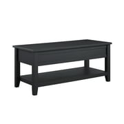 Mainstays Lift-Top Coffee Table with Hidden Storage and Storage Shelf, Blackwood Finish