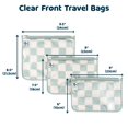 thumbnail image 2 of Tiny Twinkle Bolsas de viaje a prueba de desorden, compatible con aerolíneas, cierre de cremallera, bolsa frontal transparente, bolsa de pañales, organizador de artículos de tocador o cosméticos, jueg, 2 of 5
